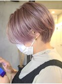 ハンサムショート/大人ショート/脱白髪染め/40代/50代