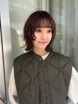 エールバイボヌール(Ere by Bonheur) 【大阪駅西梅田】マッシュウルフレイヤーボブ　ニュアンスパーマ
