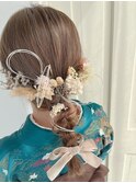 記念日ヘアセット編み下ろしへあ