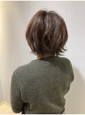 くびれショートフェミニンウェーブスタイリング簡単パーマ
