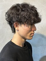 ニアウ 高崎店(Niau)&nbsp;シャドウパーマ波巻きパーマメンズパーマ群馬高崎スパイラル眉毛