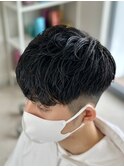 メンズフェードカット眉カット刈り上げツーブロック