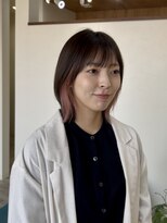 ラル(Lull)&nbsp;くびれボブ/インナーカラー/フェミニンピンク