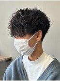 シャドウパーマメンズカットスパイラルパーマツイスパ波巻き