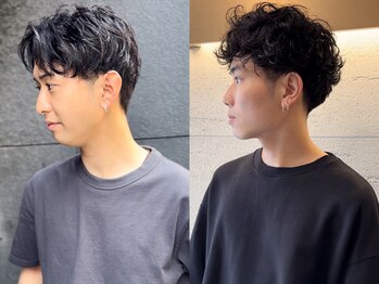 ケーツー 谷町(K-two)の写真/360度どこから見てもスマートな大人のカッコ良さを◎メンズパーマもお任せ！[メンズカット/縮毛矯正]