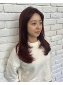 顔まわりレイヤー/顔周りレイヤー/暖色ブラウン/髪質改善