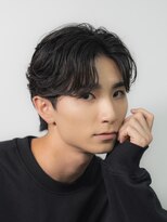 テクト バイアッシュ 吉祥寺店(Tect by Ash)&nbsp;フェザーパーマセンターパート毛流れフェザーショート吉祥寺