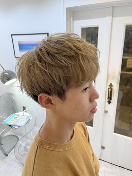 【ZEAL天神】メンズマッシュ×ブリーチカラー