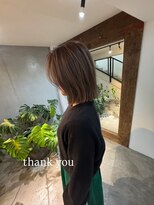 エムドットヘアーサロン(M. hair salon)&nbsp;【栗本浩司】切りっぱなしボブ