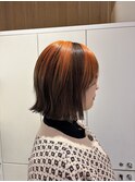 オレンジ×ブラウンのミックスカラー！【高岩美季】