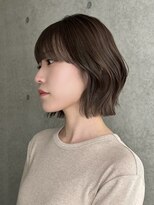 ヨーク(YOKE) ミディアムレイヤーくびれミディアム中明度ヘーゼルベージュ