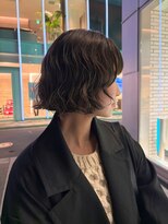 ケイトテイラー(KATETAYLOR)&nbsp;レイヤーボブパーマくすみベージュ