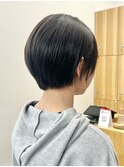 金沢八景ショートボブ切りっぱなしボブレイヤーカット髪質改善