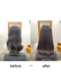 ヘアエステコース+カラー+カット・髪質改善・縮毛矯正・白髪染め