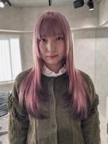 パーク(PAAQ) ダブルカラー&ブリーチ/レイヤーカット/ホワイトピンク裾カラー