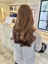 エクファ ヘア シェリル 草津 南草津店(ex-fa hair cherir)&nbsp;ミルクティーブロンド/ダークブルー/デジタルパーマ/南草津