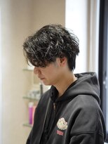 アレアル 広島並木通り店(ALEAR)&nbsp;メンズカット/波巻きパーマ/センターパート/メンズパーマ