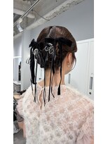 ジゼル ビエラ博多テラス店(GiseL)&nbsp;ボブからでも出来るアップスタイル／結婚式／お呼ばれヘア
