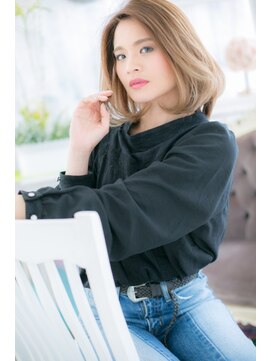 ミック 日暮里店(miq) グラデーションカラーでオトナ・キレイ・ミディ