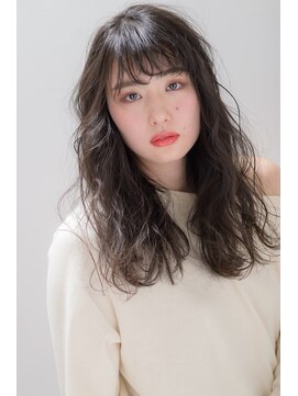 ヘアーアンドファッションシオミエイチ (hair&fashion shiomi H) フォギーアッシュ×ほつれカール