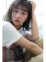 ヘアアンドメイク シークネクスト(HAIR&MAKE SeeK NEXT)&nbsp;【SeeK NEXT】】シースルー 外ハネボブ×ショコラベージュ