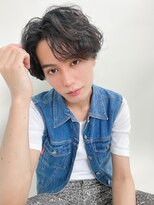 ルービック 梅田茶屋町(Rubik)&nbsp;かき上げ色気パーマ/爽やかメンズショート