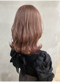 ブリーチ2回目ピンクベージュ