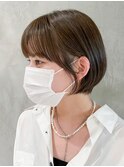 ダークブラウン_ショコラベージュボブルフベビーバング_ba340531