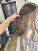 インナーカラー ミルクティーベージュ