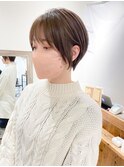 小顔レイヤーくびれショートボブ20代30代40代大人可愛いひし形