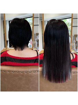 フツーロ 栄(FUTURO) 黒髪/インナーカラー/ハイライト/エクステ/プルエクステ