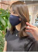 柴田ハイライトショコラアッシュヘルシースタイルふんわりカール