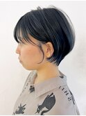 ミニショート_グレージュカラーボブウルフ_ba402121