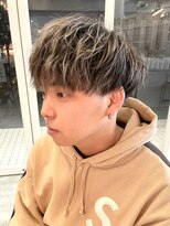 ユイマァルスロウ(YUIMARL SLOW)&nbsp;グレージュ×波巻きパーマ