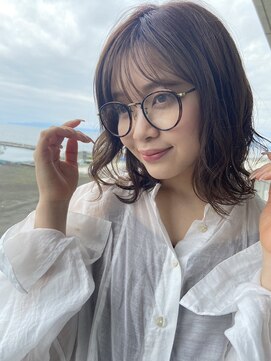 アンツ サザンリゾート 茅ヶ崎店(ANT'S Southern Resort) デザインカラー/レイヤーカット/ウェットヘア/オリーブベージュ