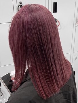 グランデュール 東静岡池田店(GRANDEUR) ダブルカラーピンクカラーインナーカラーベージュカラーブリーチ