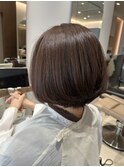 シースルーボブショコラメルティーカラー20代30代40代50代◎美髪