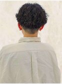 20代メンズヘアスパイラルパーマメンズ髪型刈り上げリクルート