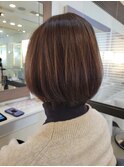 耳かけショートボブ　絶壁解消ヘア　クビレショート