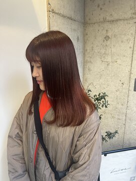 キャンバスアニュー 川崎(canvas anew.) ロングヘア　ブリーチなしオレンジベージュ／川崎