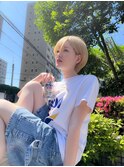 フェミニンロングウェーブミディアム似合わせカット
