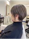 白髪ぼかしハイライトショート