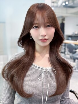 アイティーバイアルバム 八王子店(IT by ALBUM) ロングおくれ毛韓国ヘア顔周りレイヤー_F0883