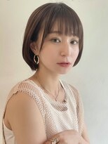 ステアケース 武蔵小杉店(stair:case)&nbsp;ミニボブ大人かわいいアッシュベージュ切りっぱなしボブ20代30代