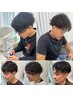 カット+波巻きor ツイストスパイラルパーマ