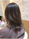 ◯20代30代40代50代韓国ハイレイヤーミディアムレイヤーカット