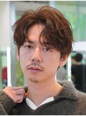 原宿メンズパーマフェザーパーマシャドウパーマセンターパート