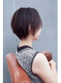 イメチェンクールショートボブ似合わせカット白髪ぼかし40代50代