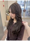 春◎ブリーチなし！大人可愛いオリーブベージュで透明感
