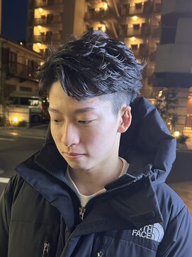 ブラウン(Brown) フェザーショート/フェザーパーマ